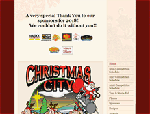 Tablet Screenshot of christmascitybbq.com